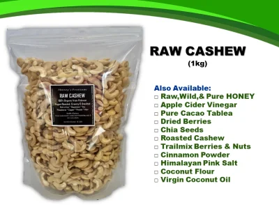 Raw Cashew Nuts 1kg (Organic, Split)