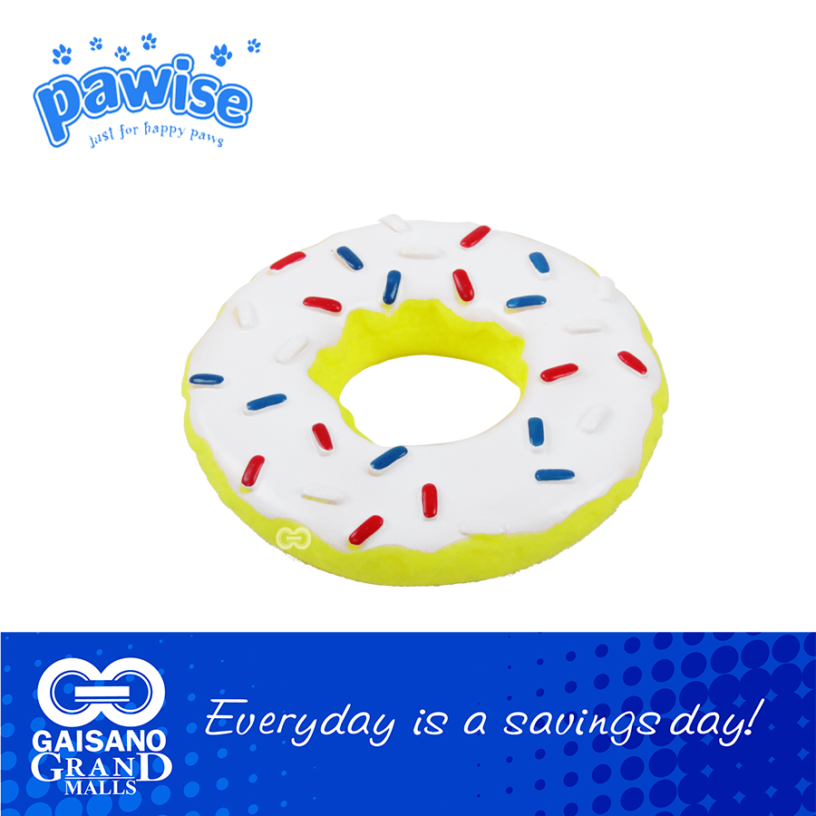 Squeaky donut 2024 dog toy