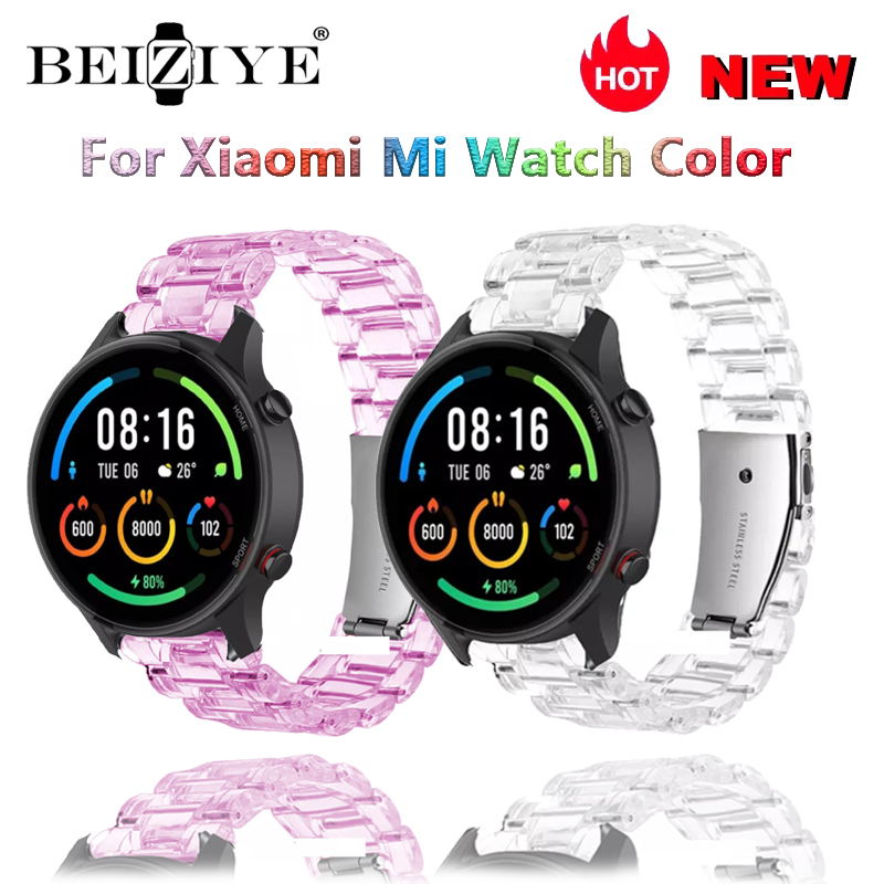 Silicone Wrist Watch Band transparent Strap สายXiaomi Mi Watch Sports