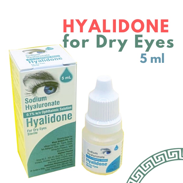 Hyalidone Sodium Hyaluronate Eye drops for Dry Eyes and Cornea Healing
