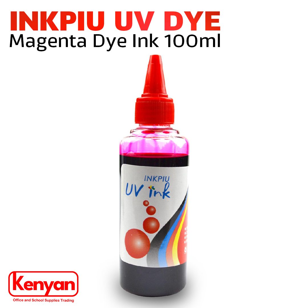 Inkpiu UV Dye Ink 100ML C/M/Y/K/LC/LM High Quality Universal Dye Refill