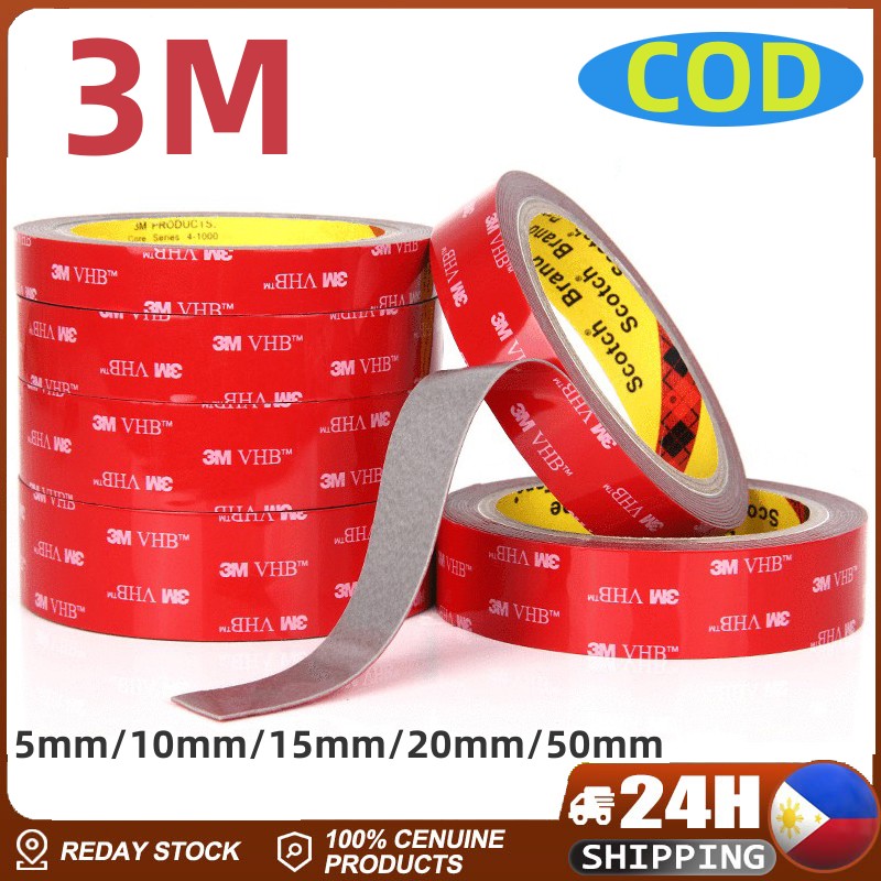 3M 10mm-50mm Super Strong Double Faced Adhesive Tape Foam Double