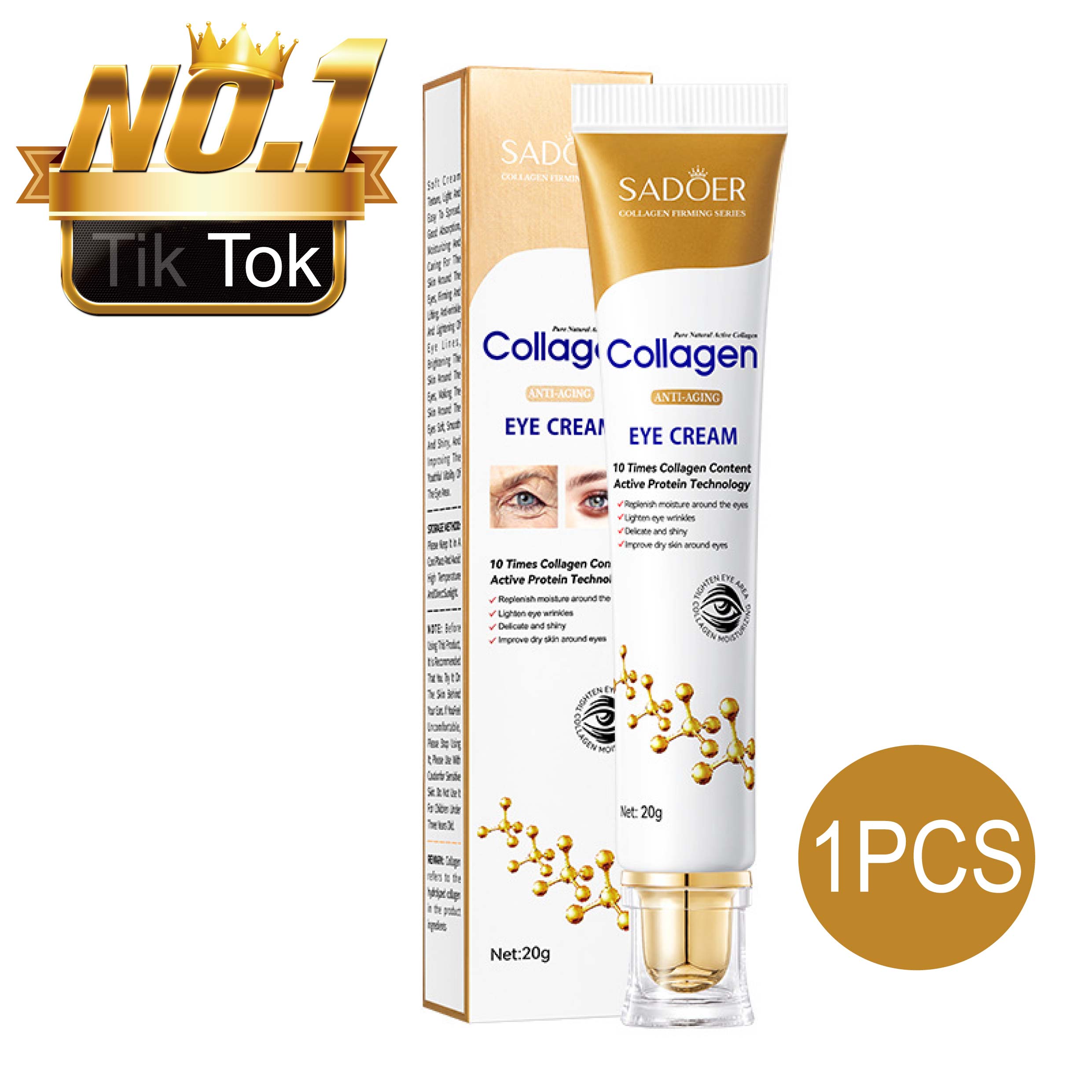 Sadoer Global Main [FDA-APPROVED] SADOER Effective Collagen Eye Cream 7 ...