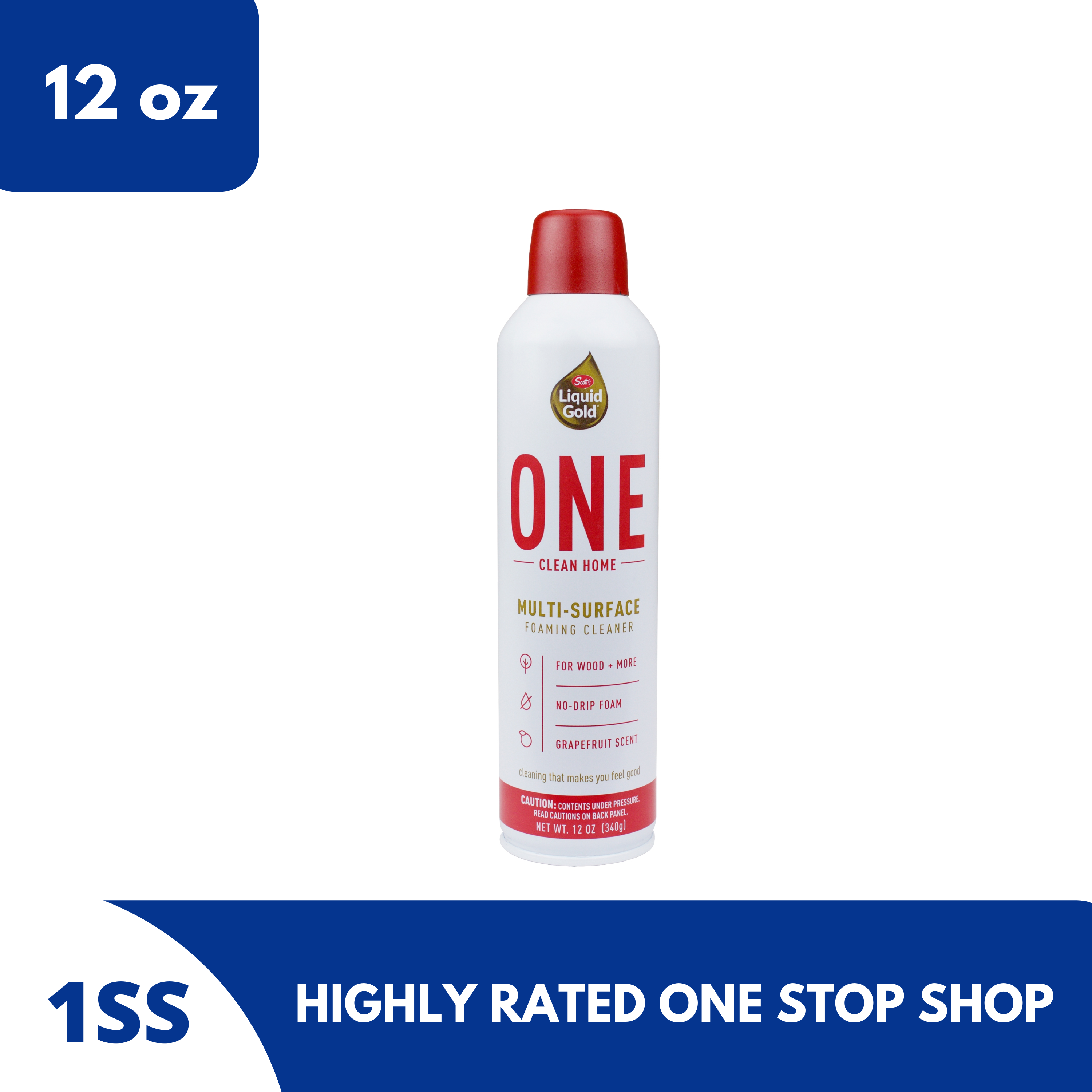 Scott's Liquid Gold One Clean Home MultiSurface Foaming Cleaner, 12oz