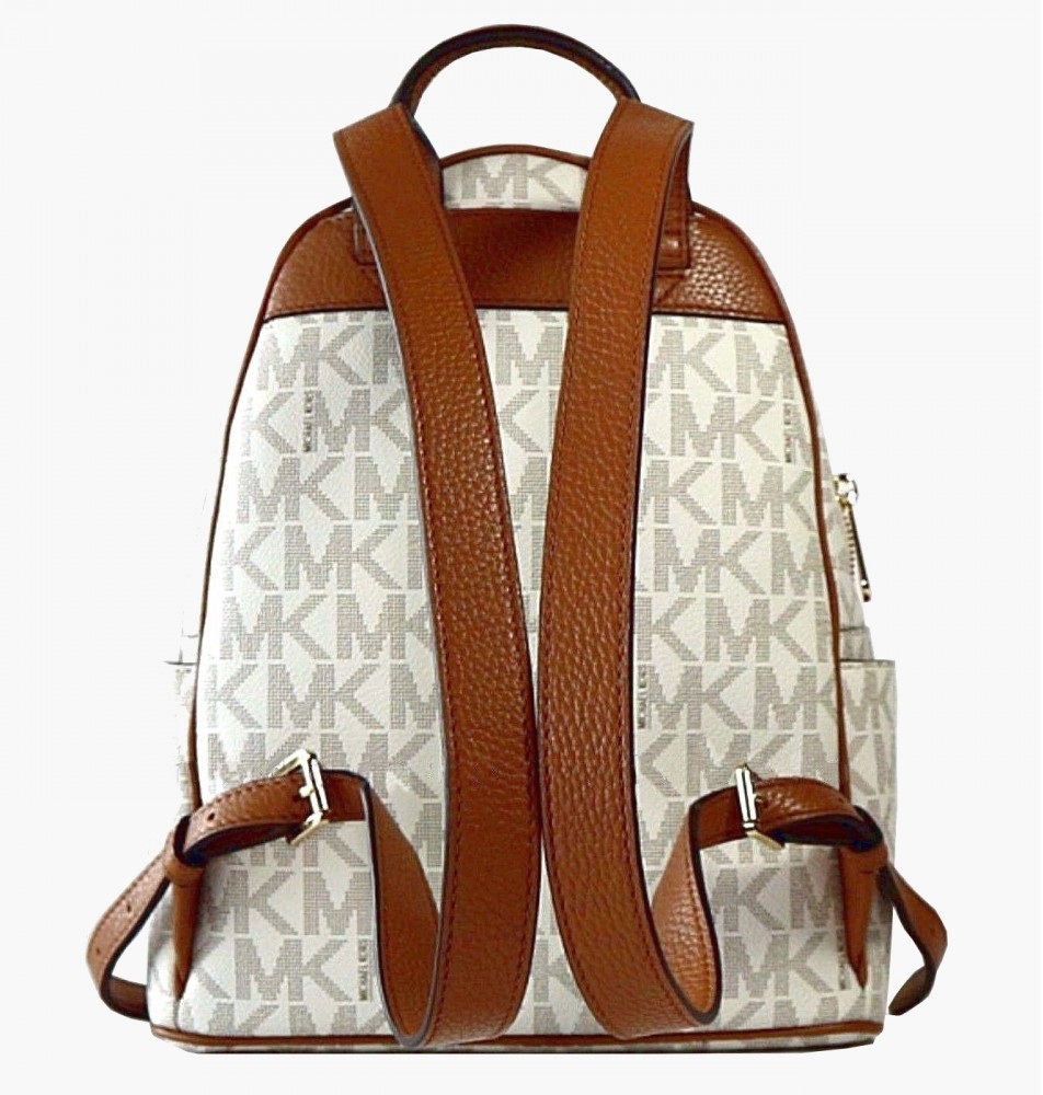 Michael Kors Abbey Medium Frame Out Stud Backpack Vanilla/Acorn