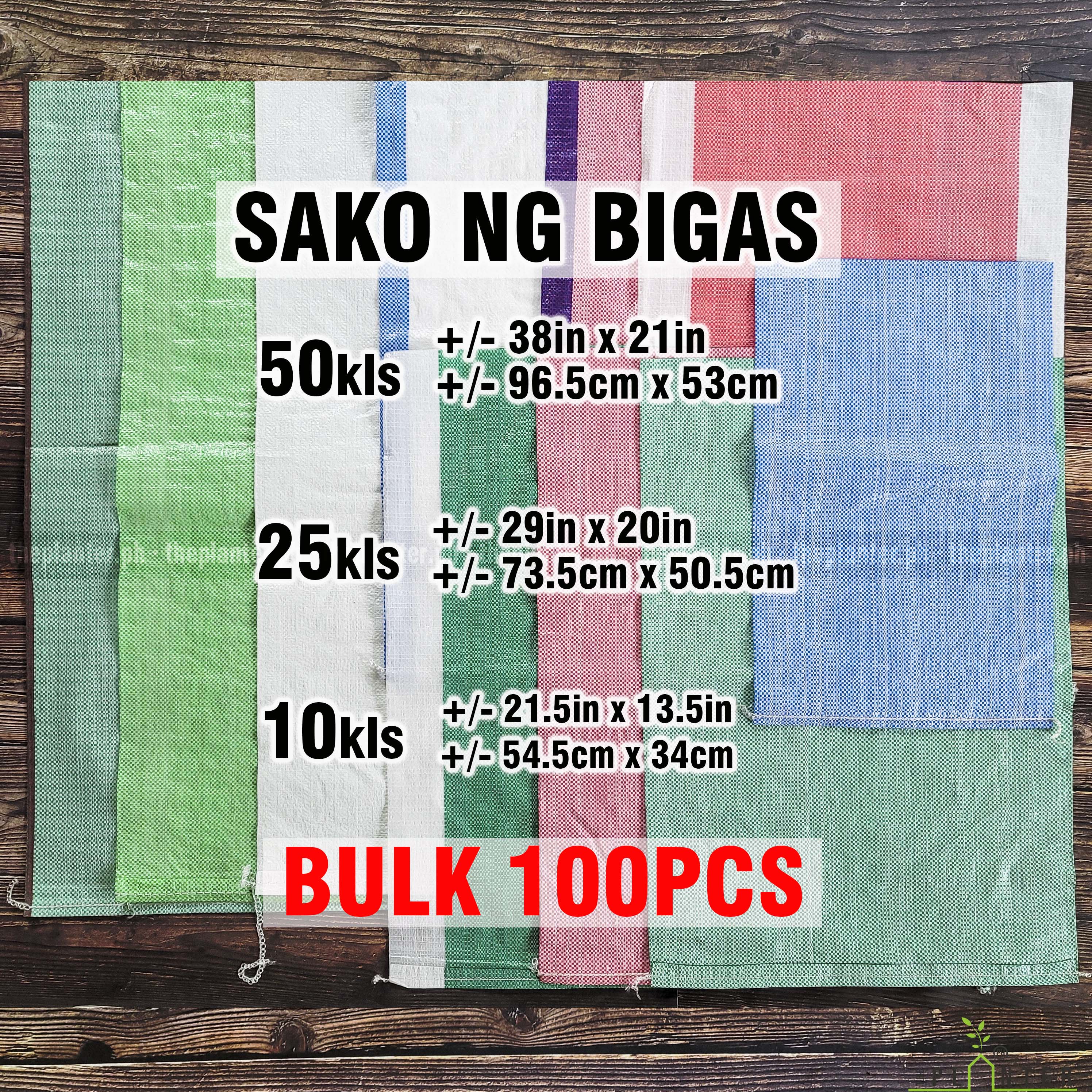 BULK 100pcs SAKO para sa BIGAS / RICE SACK (BRAND NEW) theplanter.ph ...