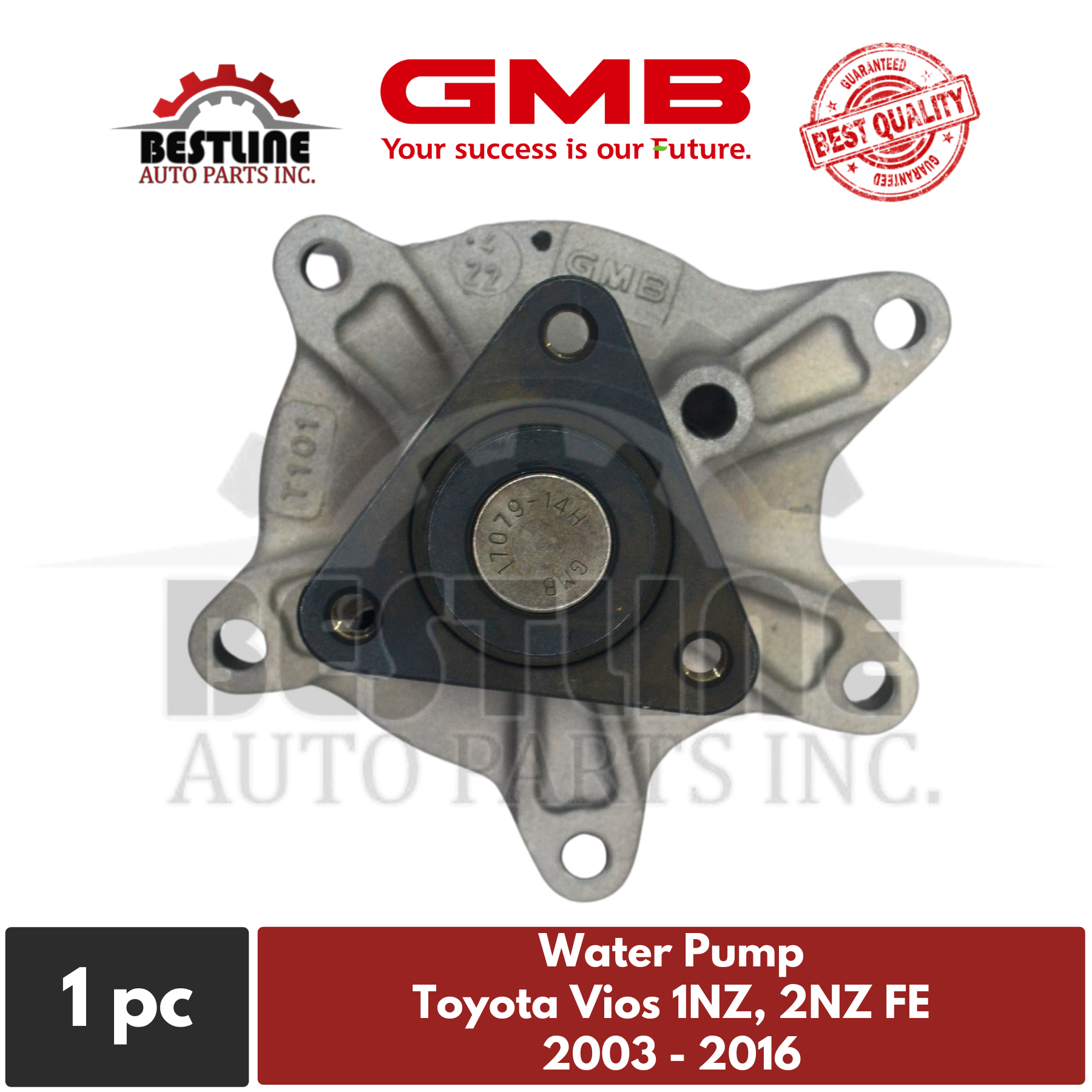 Water Pump for Toyota Vios 1NZ, 2NZ Fe 20032016 Lazada PH