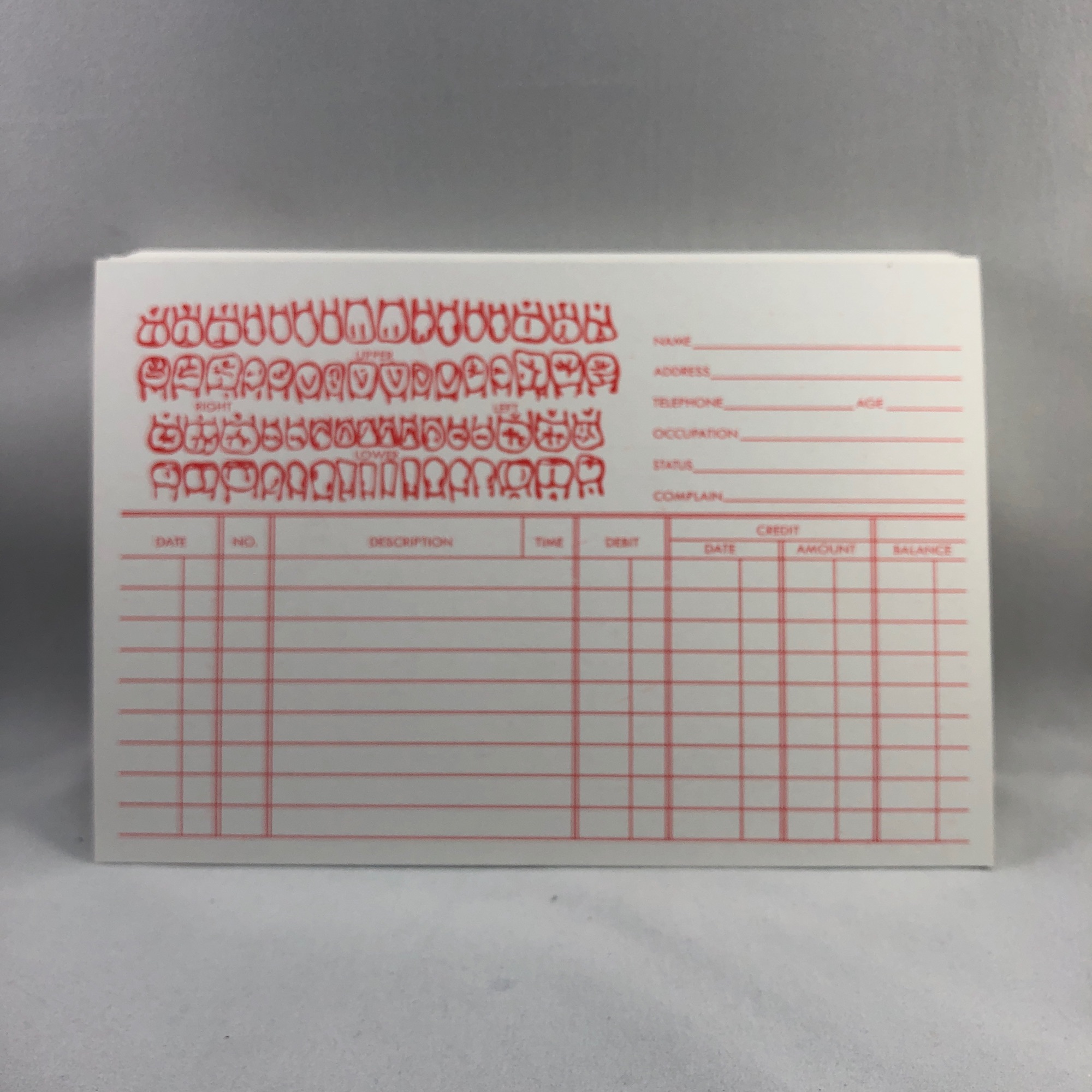 Dental Record Cards 4.5in x 6.5in Lazada PH