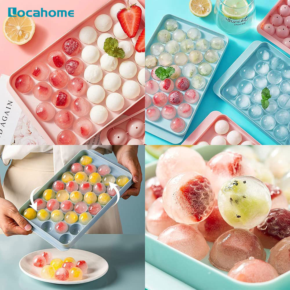 2 In 1 Ice Cube Maker Silicone Portable Ice Mould Ice Cube Tray Water Rapid  Ice Ball Demoulding Home Kitchen Tool