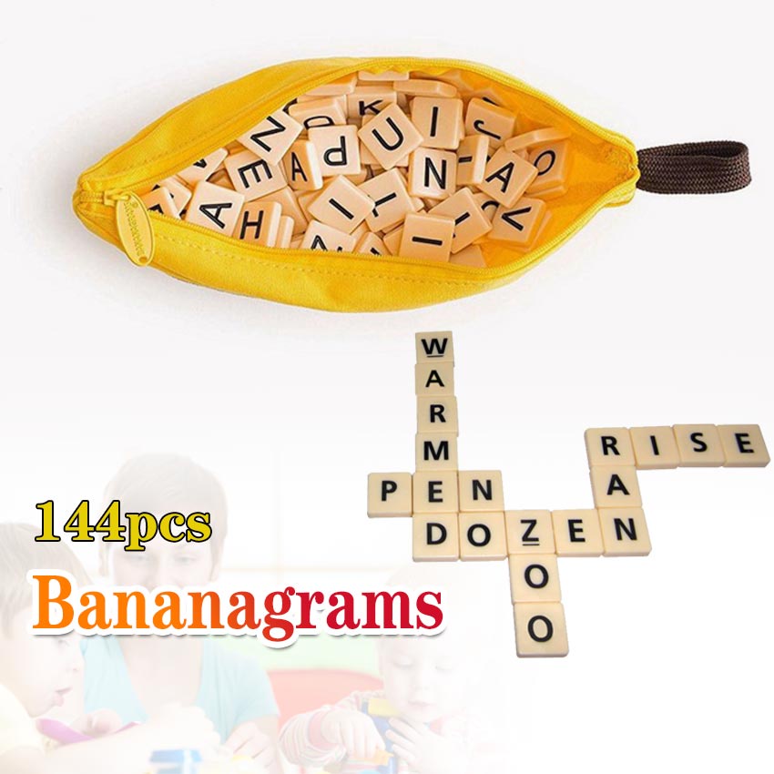 【New】 Bananagrams Crossword Game Scrabble Game Alphabet Educational
