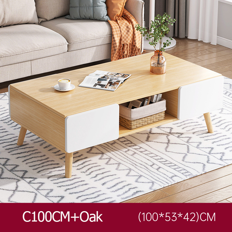 Finelife Coffee Table Simple Modern Drawer Storage Creative Small Apartment Living Room Home Tea ...