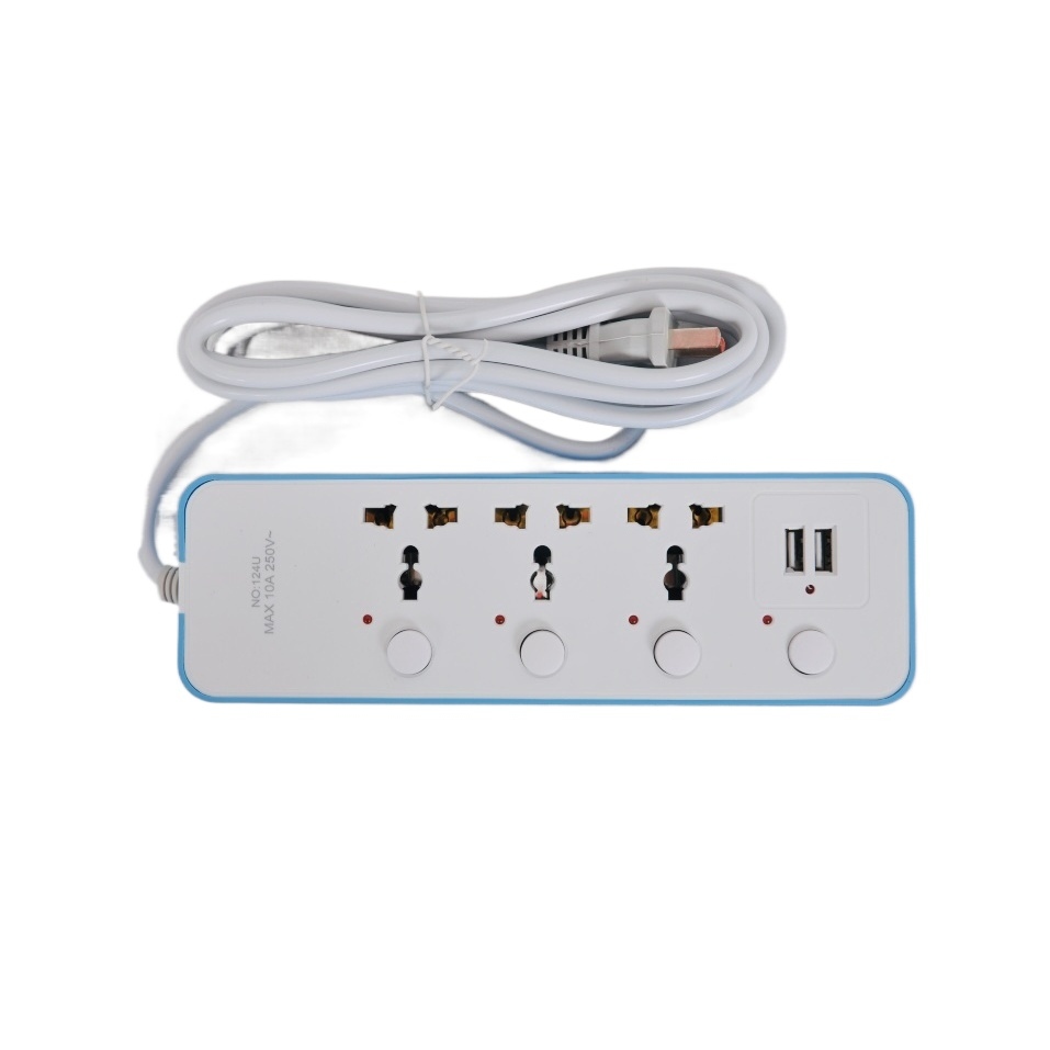 3M Extension cord with usb wire port power strip Highpower multiswitch ...