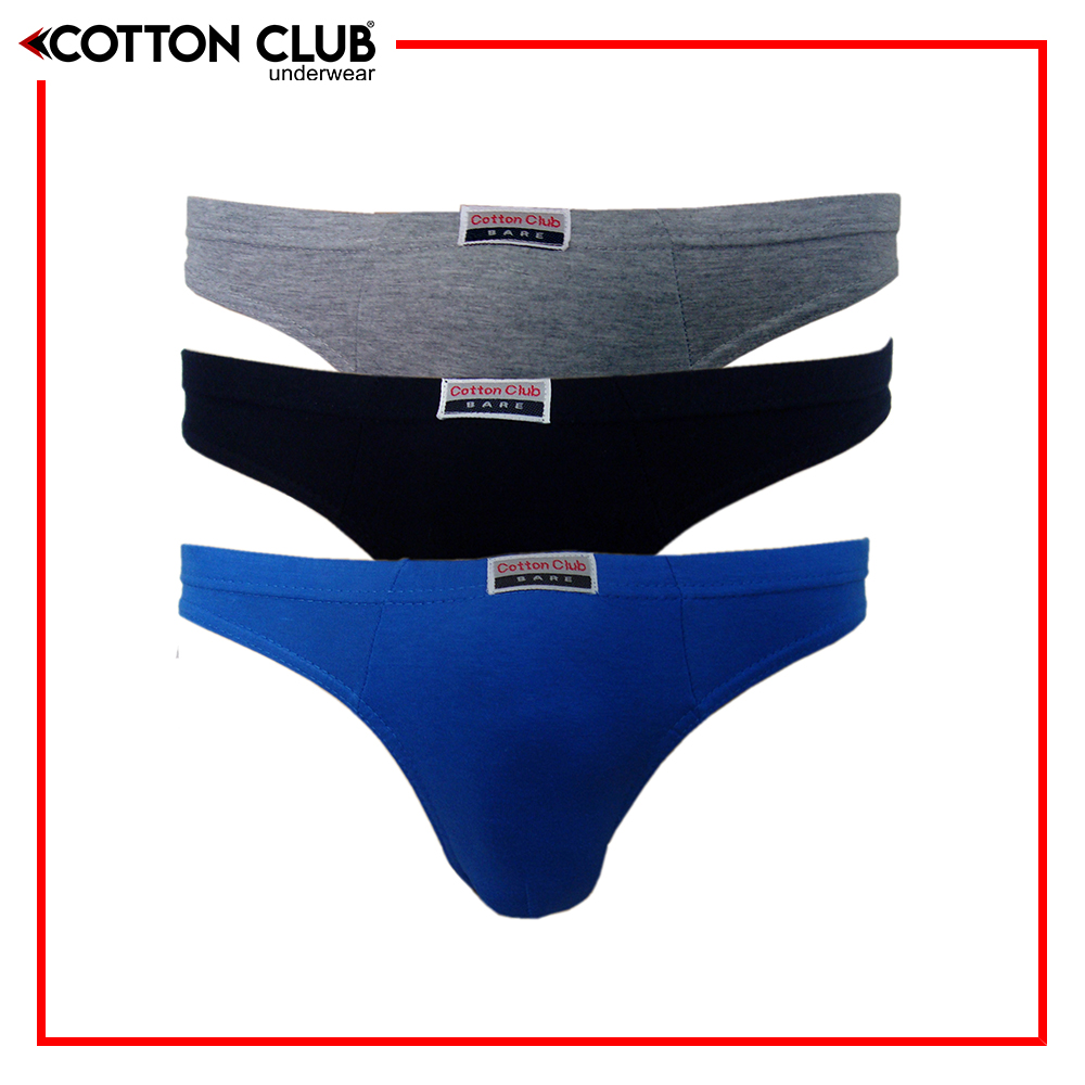 Cotton Club Bare Inside Garter Brief - Assorted (3 in 1) CC-211C ...