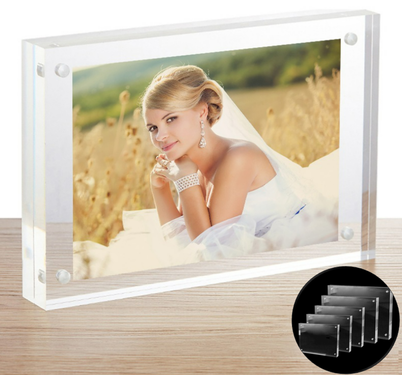 Acrylic Crystal Photo Frame Magnetic Double-sided Picture Frame