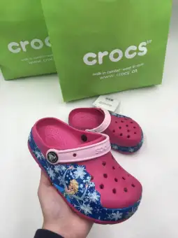 crocs frozen light up