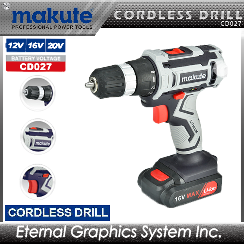 Makute Cordless Drill CD029 20V 10mm campact drill power tool ...