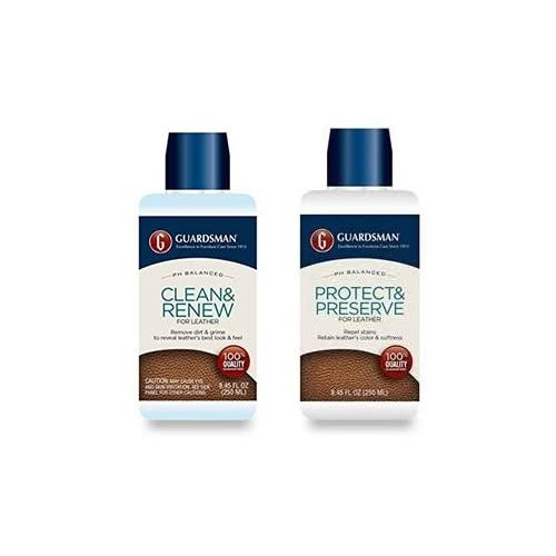 Guardsman Leather Care Bundle Leather Cleaner and Leather Protector