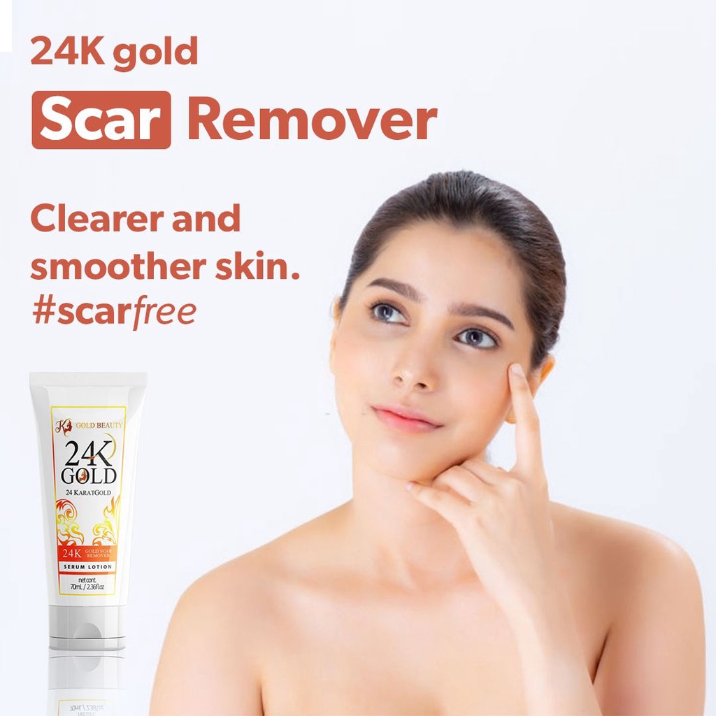 Promotions 24K GOLD SCAR REMOVER SERUM Scar Removal Cream , Old Scar Remover and whitening