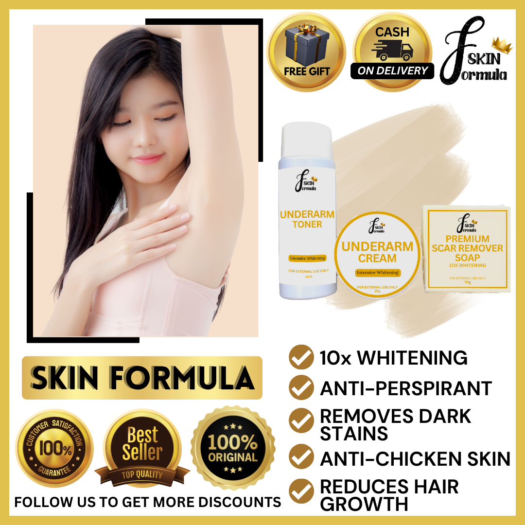 10x WHITENING + ANTI CHICKEN SKIN UNDERARM SET Skin Formula Underarm Whitening Set Underarm