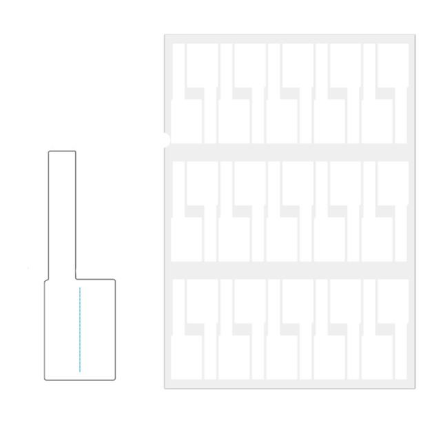 150 PCS PType Cable Label Paper Network Cable Label ThreeProof