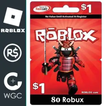 1 Roblox Credit 80 Robux No Physical Gift Card Code Lazada Ph - roblox bc cards