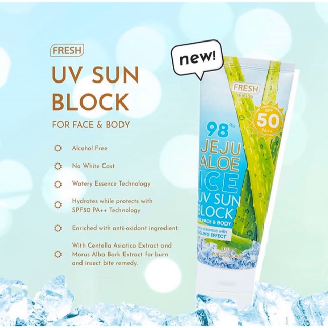 jeju aloe ice sunscreen price