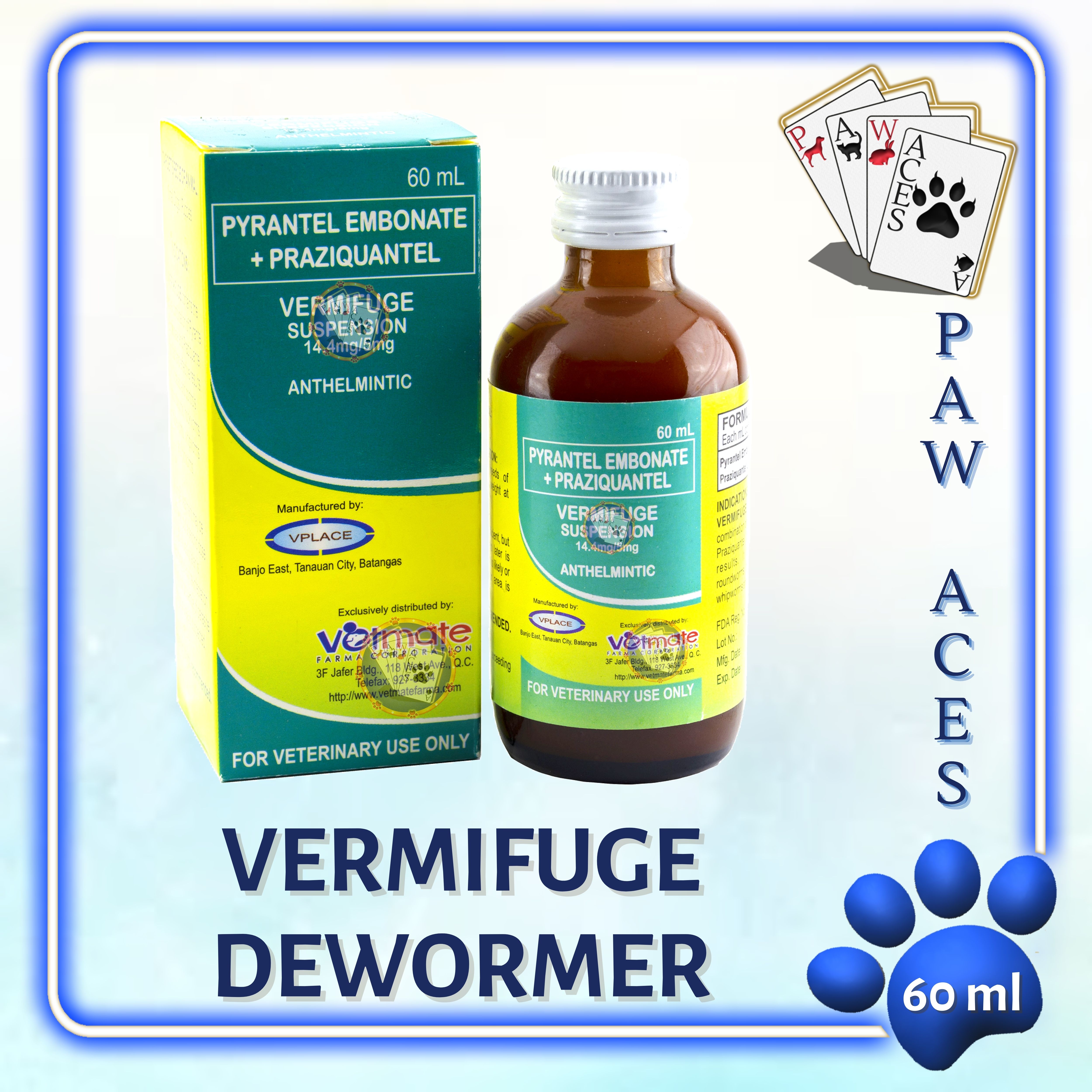 Vermifuge Dewormer For Puppies Small Breeds And Cats 60ml Lazada Ph