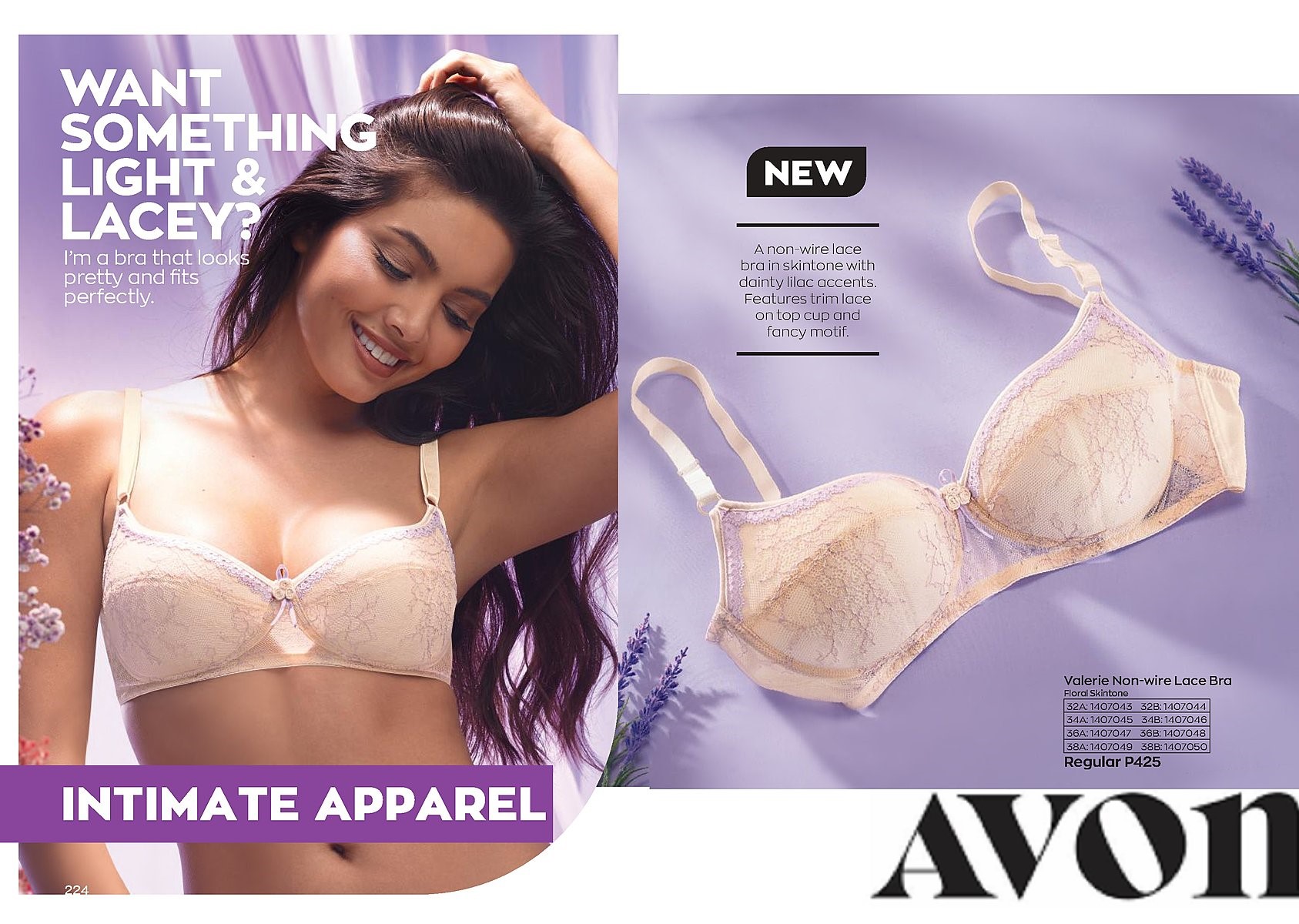 Avon - Product Detail : Valerie Non-wire Lace Bra