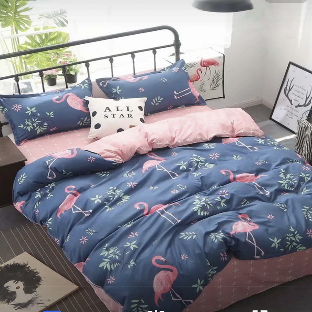 Home Heaven Bedsheet 3 In 1 Set On Sale Flamingo Theme 1pc Bedsheet