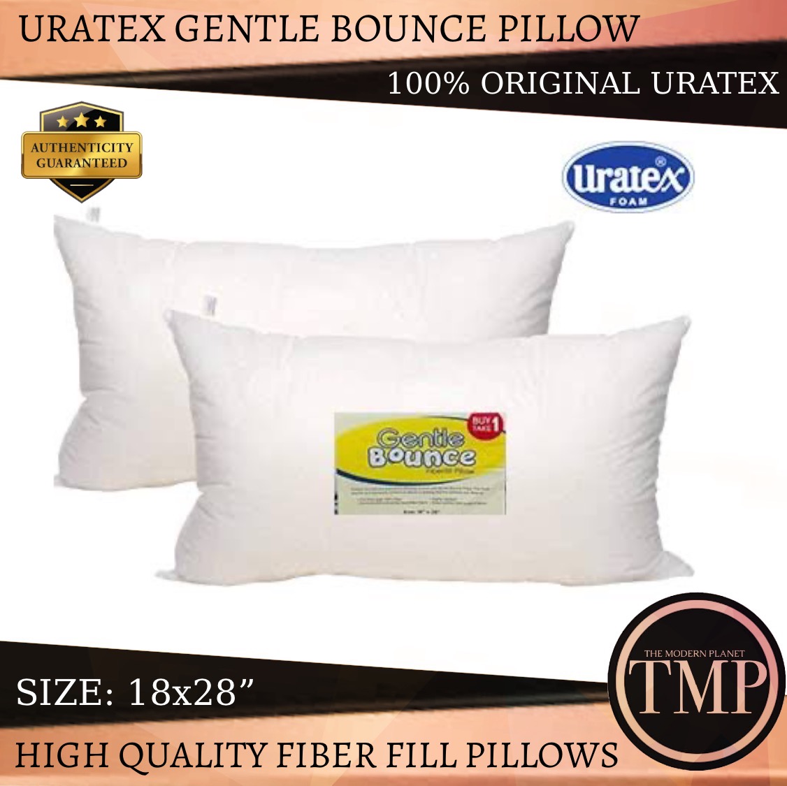 uratex gentle bounce fiberfill pillow