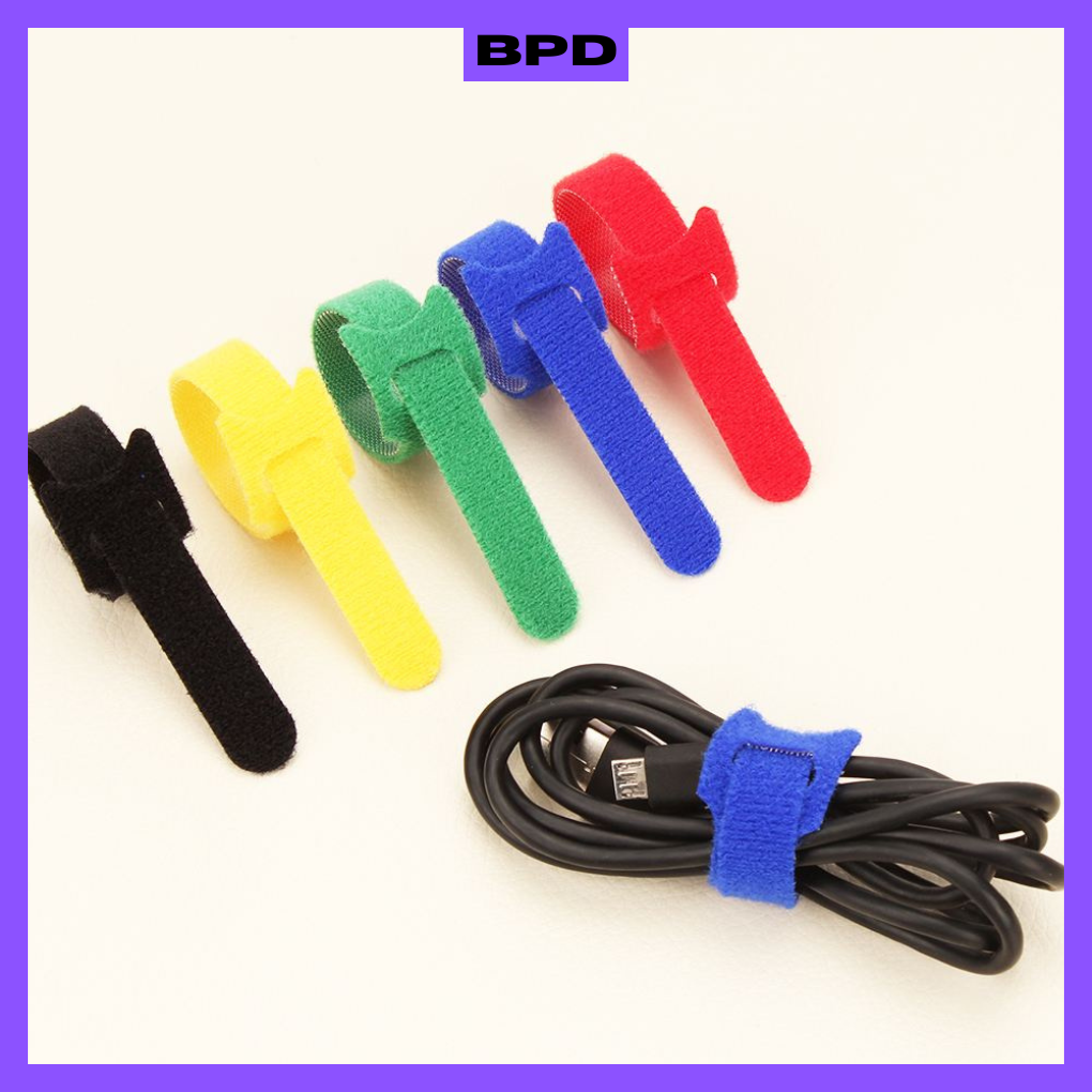 BPD Mini Velcro Winding Tape, Wire Organizer Cable Fastener, Universal