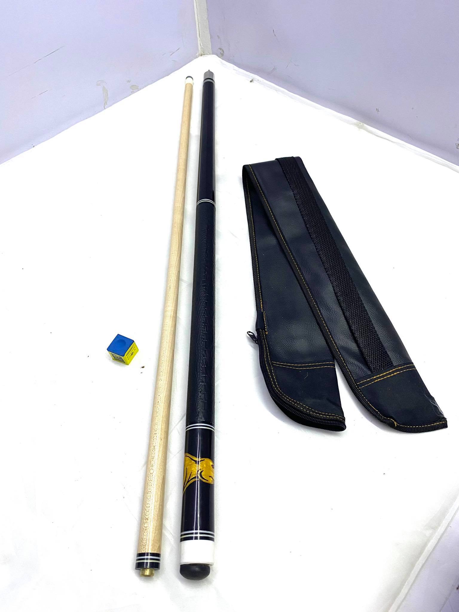1 PC. PAMPANGA CUE STICK LEATHER HANDGRIP PREDATOR DESIGN WITH FREE
