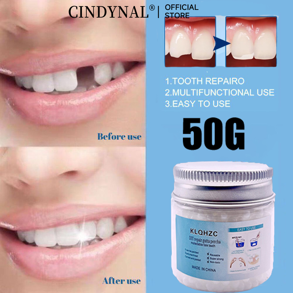 50g Temporary Tooth Repair Kit Teeth And Gaps FalseTeeth Solid Glue Denture  Adhesive 