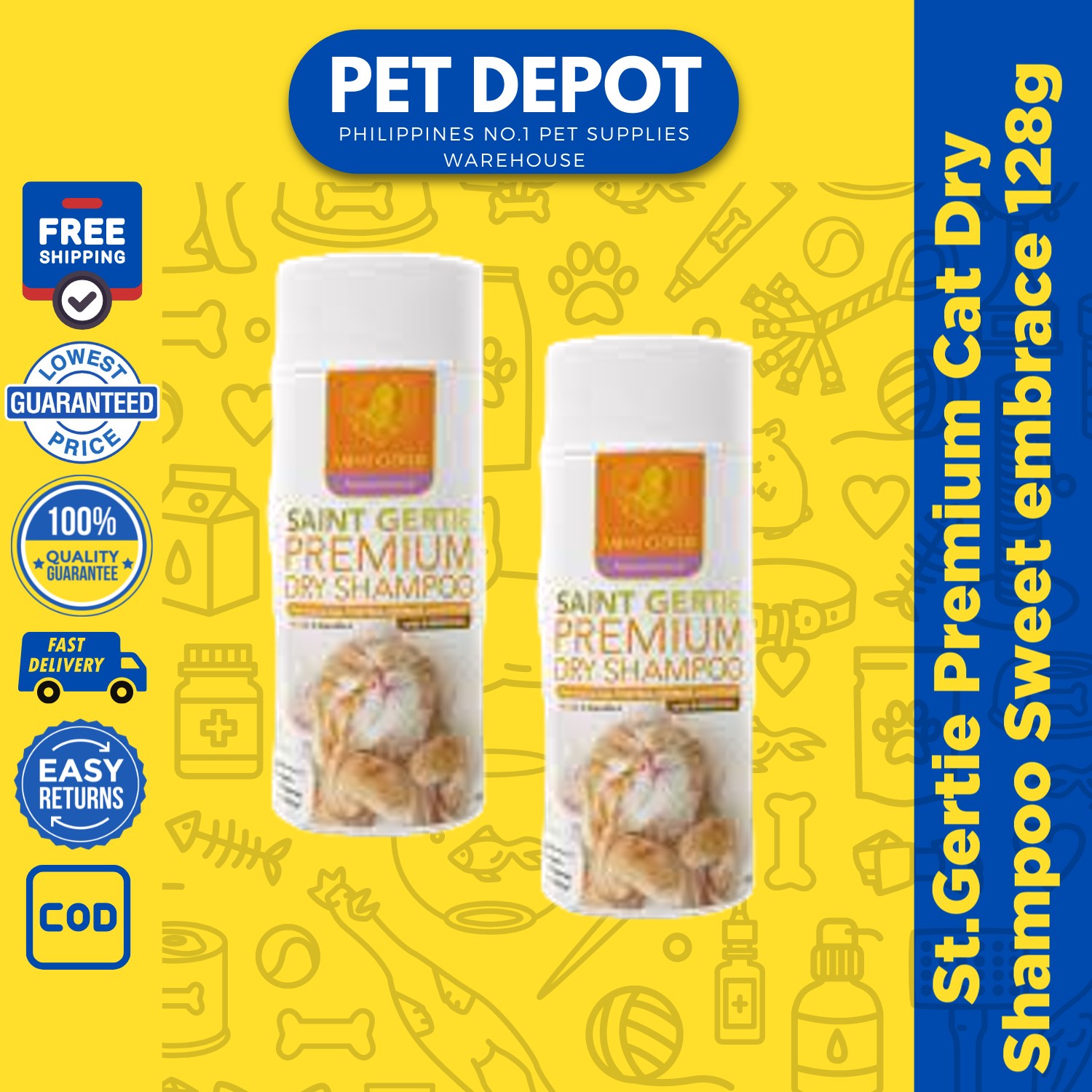 St.Gertie Premium Cat Dry Shampoo 28g Lazada PH