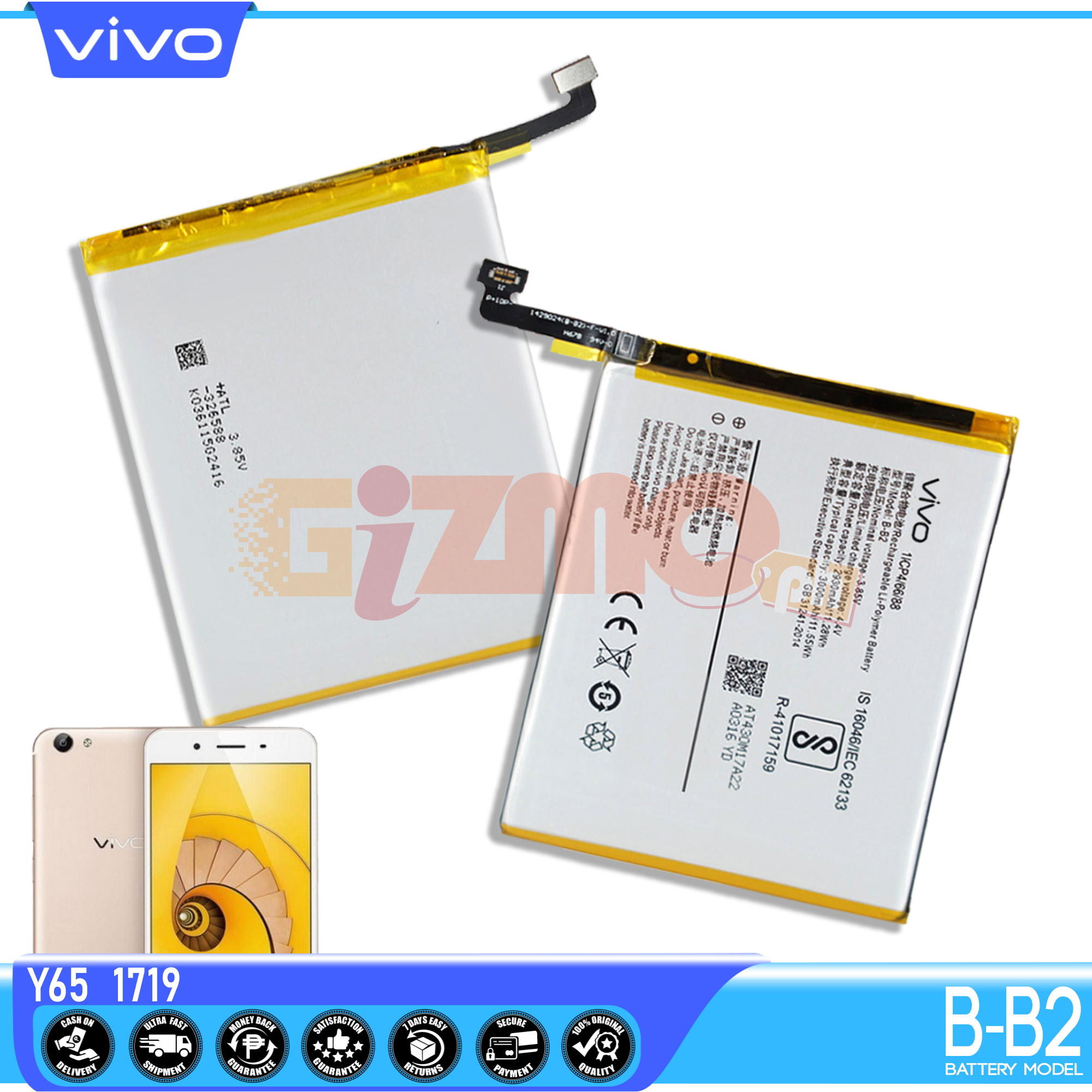 vivo y65 battery