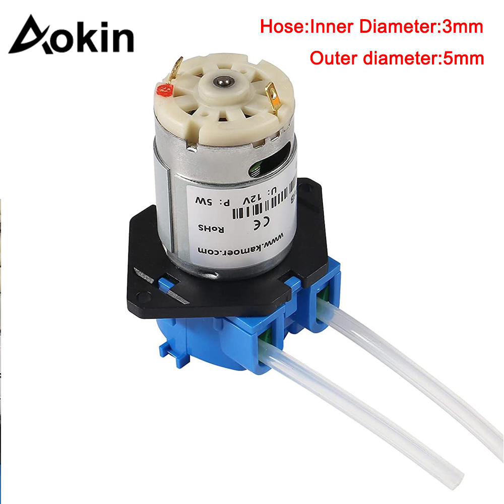 12V DC Dosing Pump Peristaltic Dosing Head Water Pump With Connector