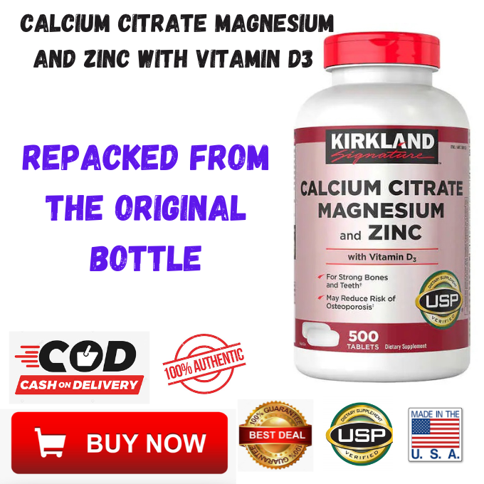 【Original Made in USA】 Kirkland Signature Calcium Citrate Magnesium and