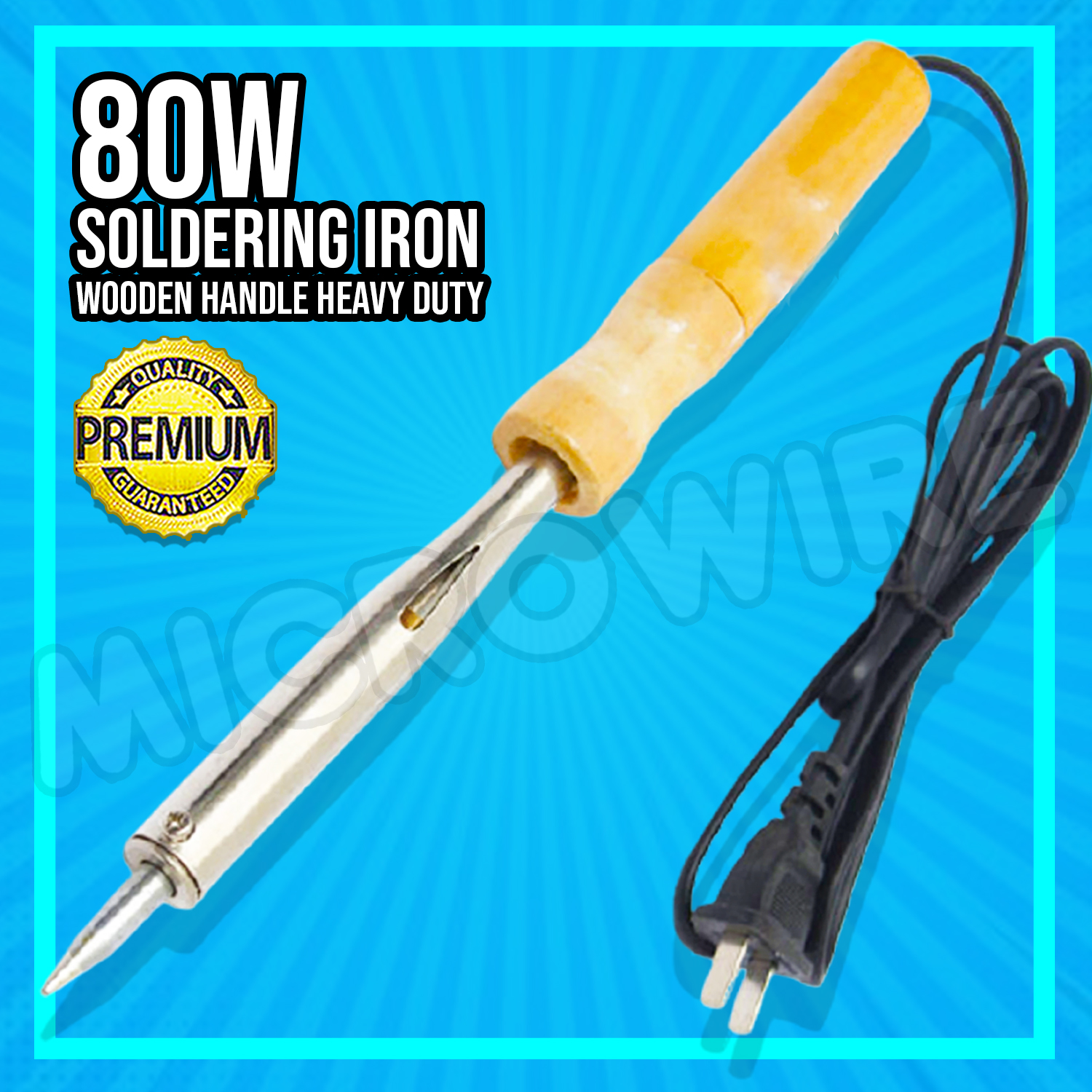 30W/40W/60W/80W Soldering Iron Wooden Handle Lazada PH