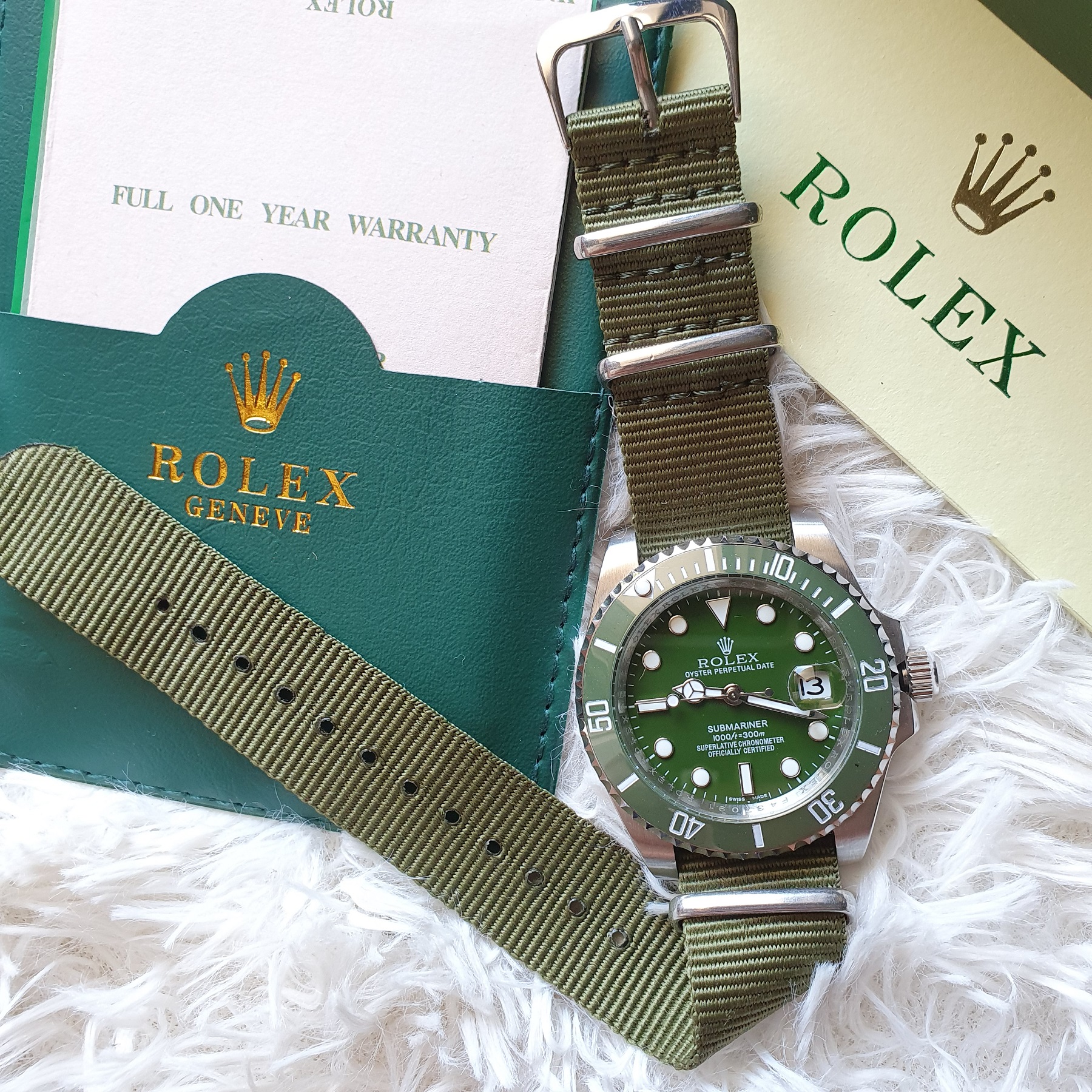 rolex 116610 green