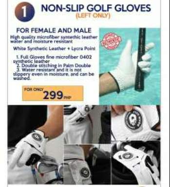[DDAM GOLF] 3PCS Non-SLIP And Washable Golf Gloves for men [LEFT]