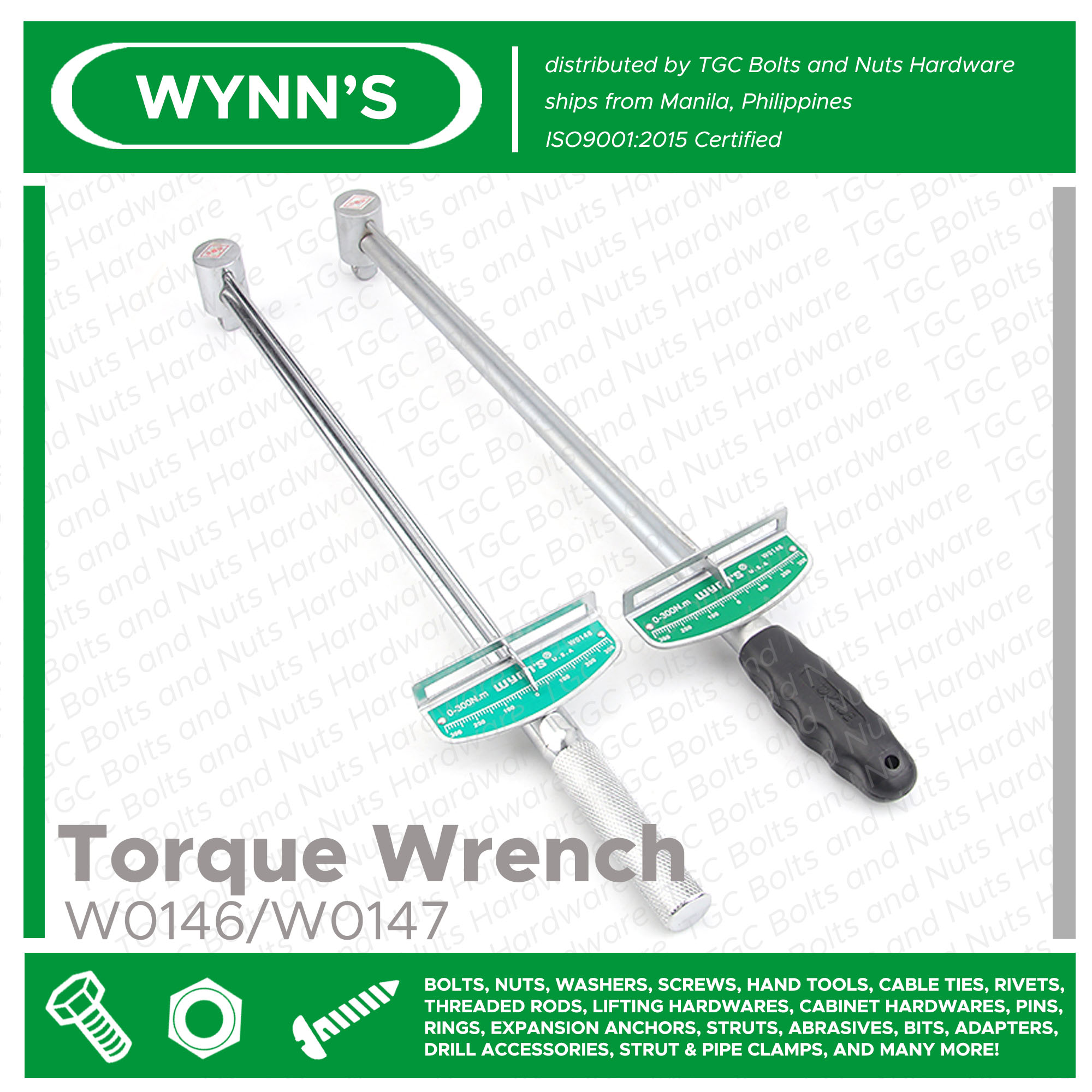 Wynns 300 or 500 PSI Torque Wrench (1/2 inch Drive) TGC Lazada PH