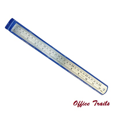 thumbnail image 2 of 12-Inch Metal Ruler - Standard SAE Measurement, Unbranded Basic Shop Tool 2 of 4