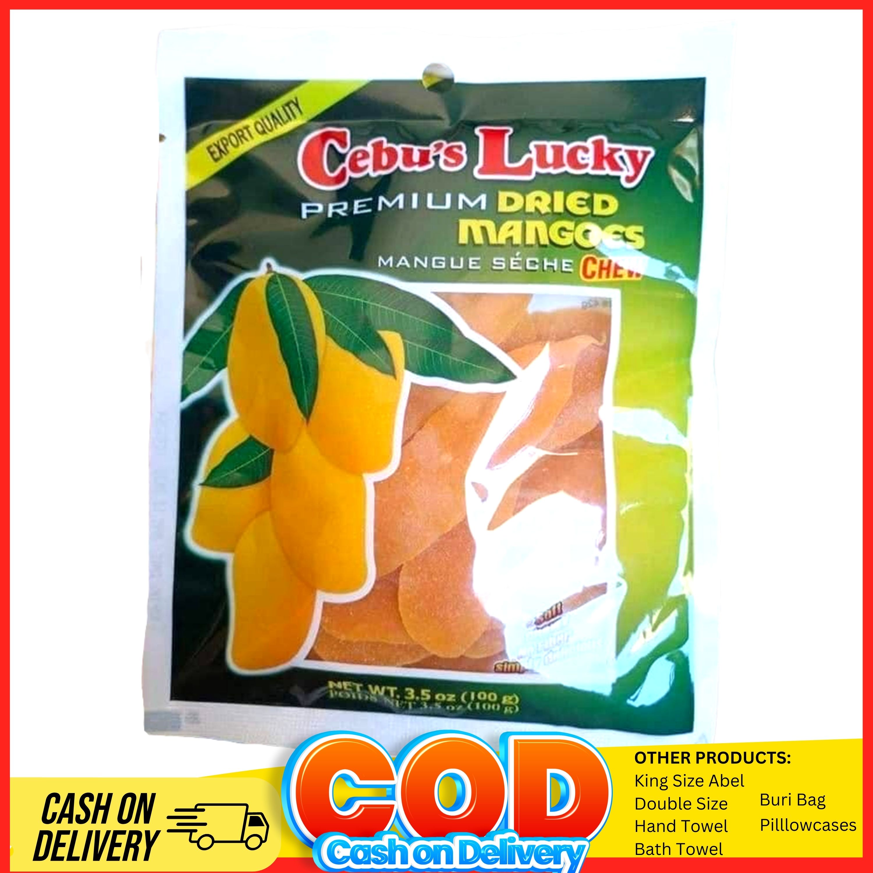 Dried Mangoes from davao pasalubong balikbayan (50 grams/pack) Dried