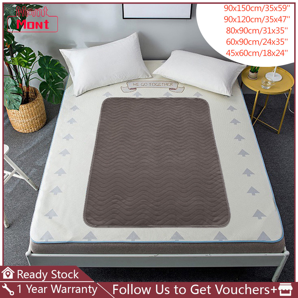 Washable Incontinence Bed Pads Reusable Waterproof Bedsheet Bedridden