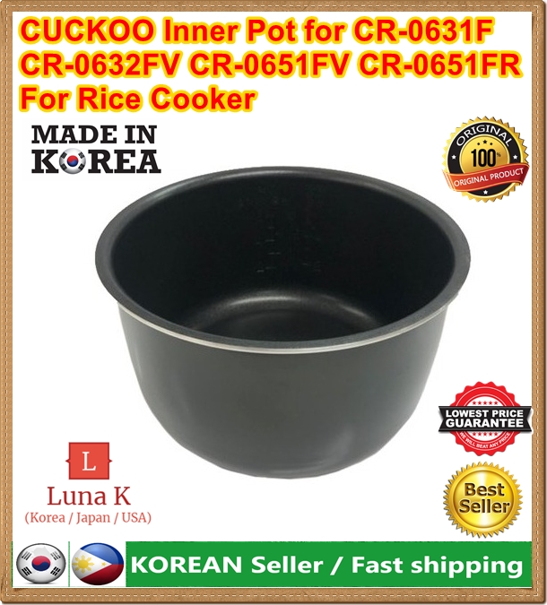 CUCKOO Inner Pot for CR-0631F CR-0632FV CR-0651FV CR-0651FR Rice