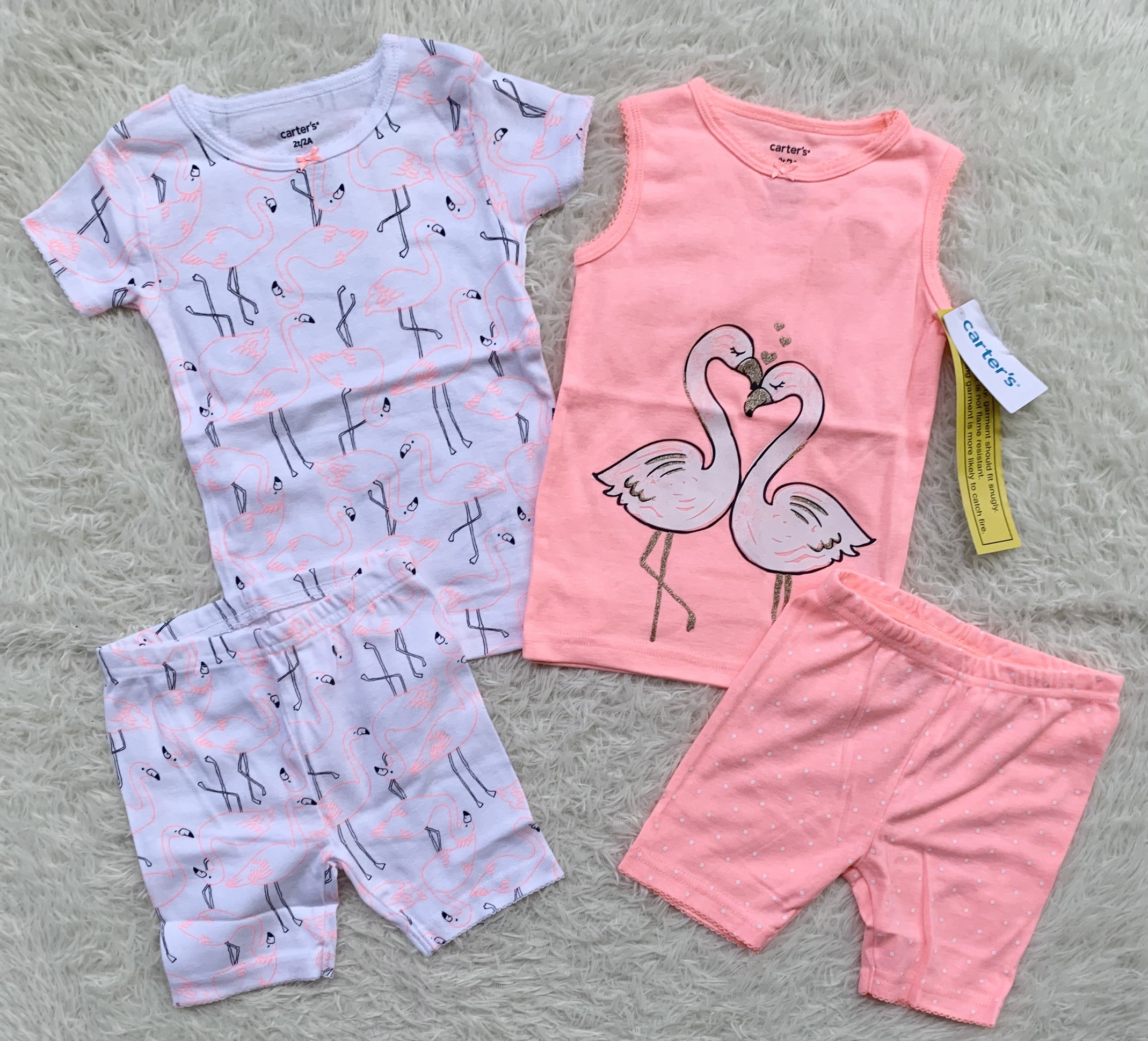 Carters best sale flamingo pajamas