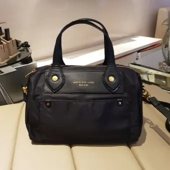 plain black duffle bag