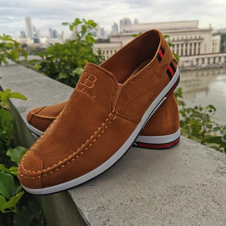 mens leather slipons