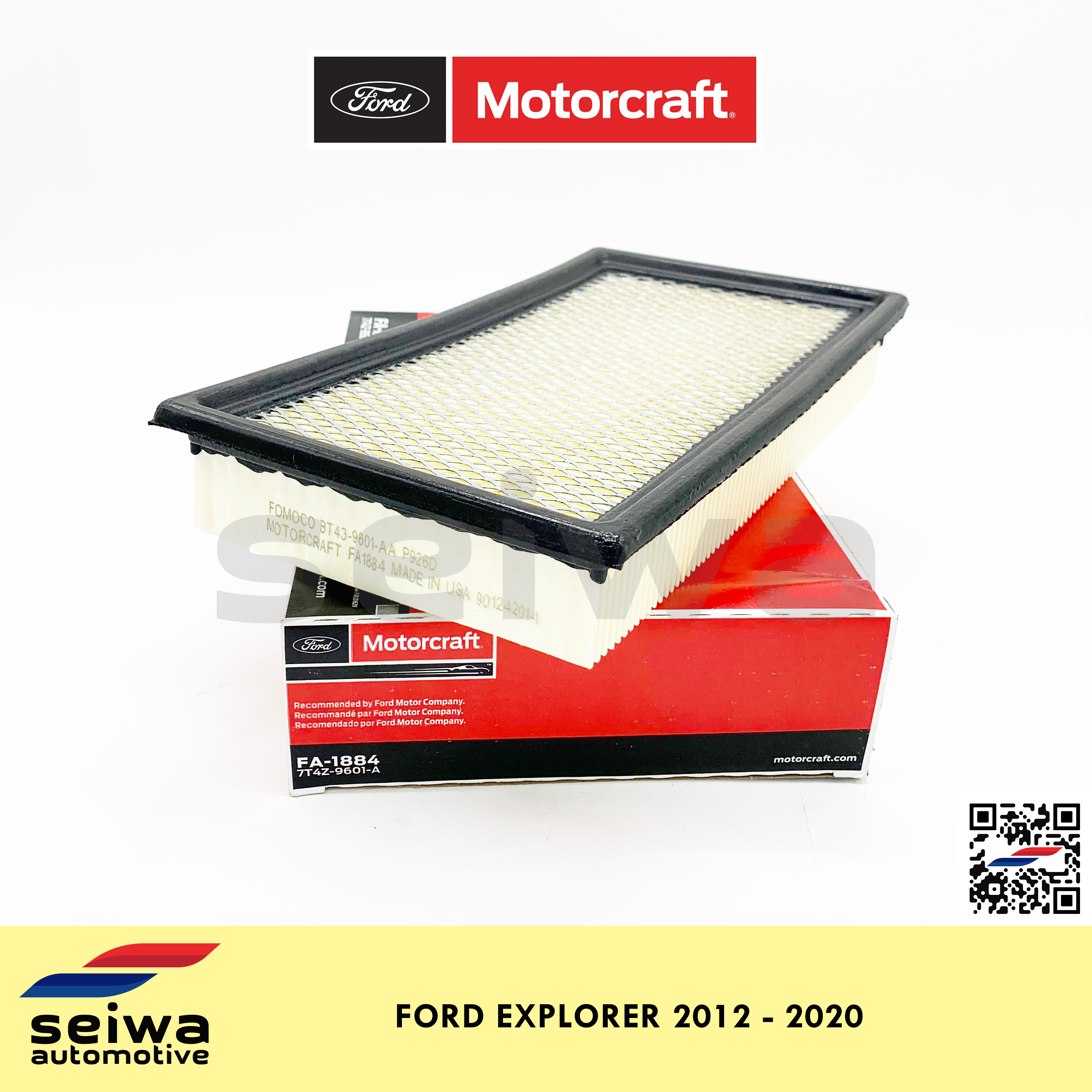 [2012 2020] Ford Explorer Air Filter Genuine Ford Motorcraft Auto