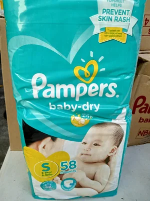 pampers small tape 58pcs